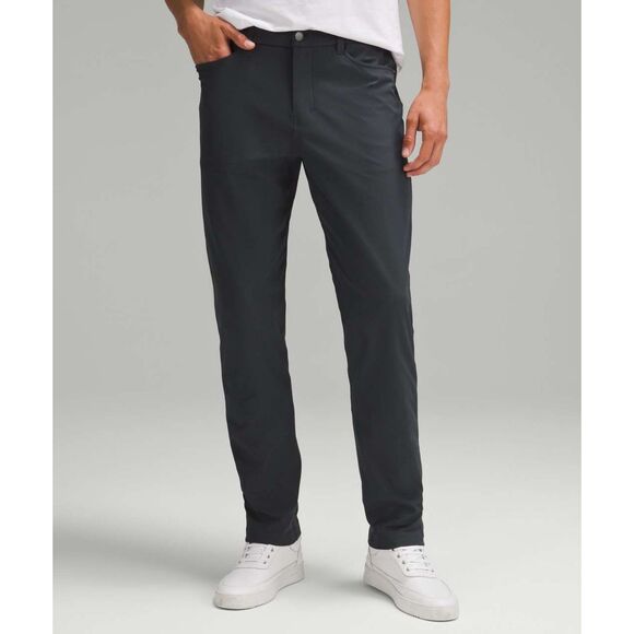 Lululemon ABC Classic-Fit Pant 34" *Warpstreme Obsidian Dark Gray Size 40 - Picture 1 of 9